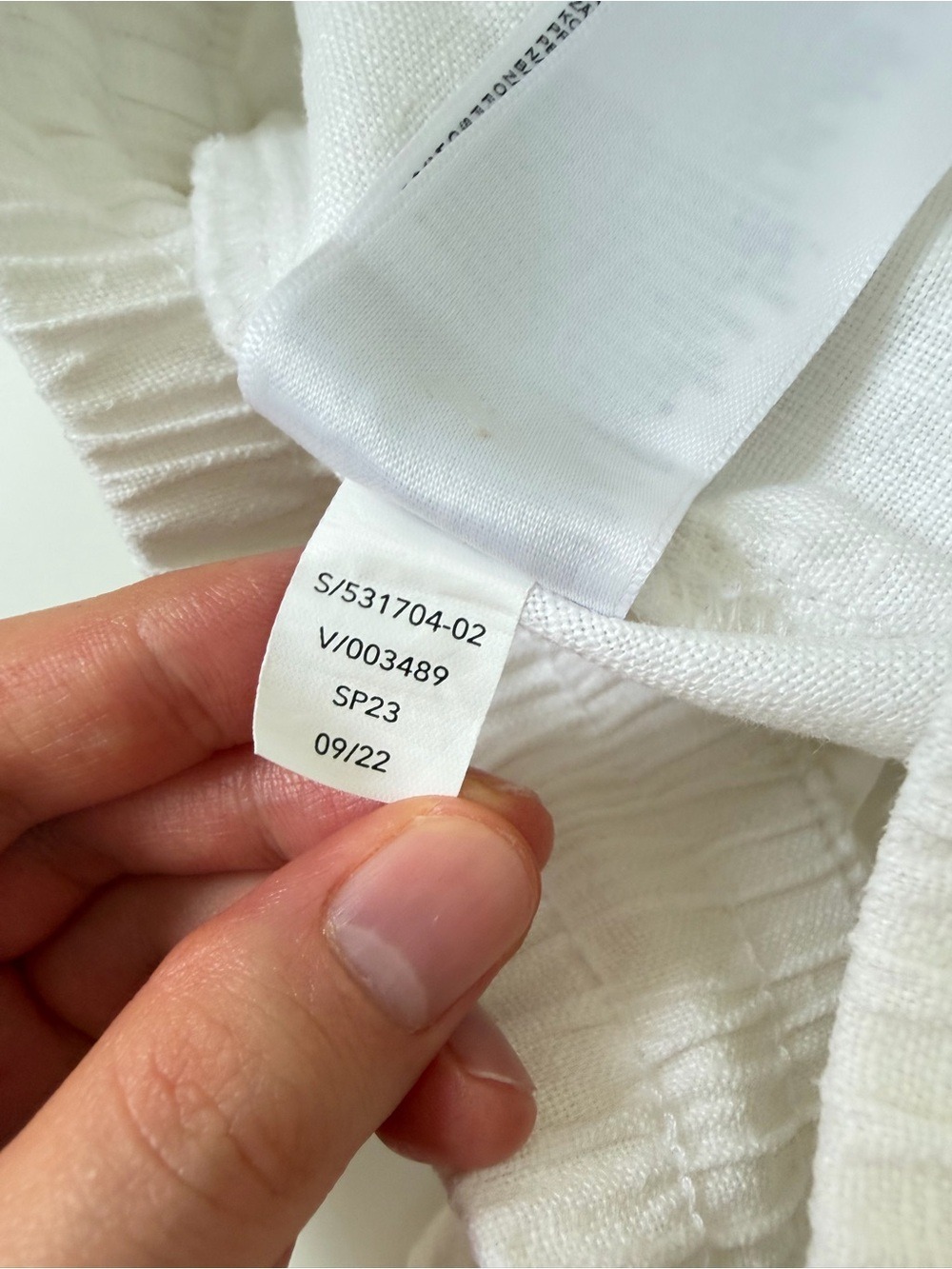 Athleta Retreat White 100% Linen Drawstring Joggers - Picture 10 of 13